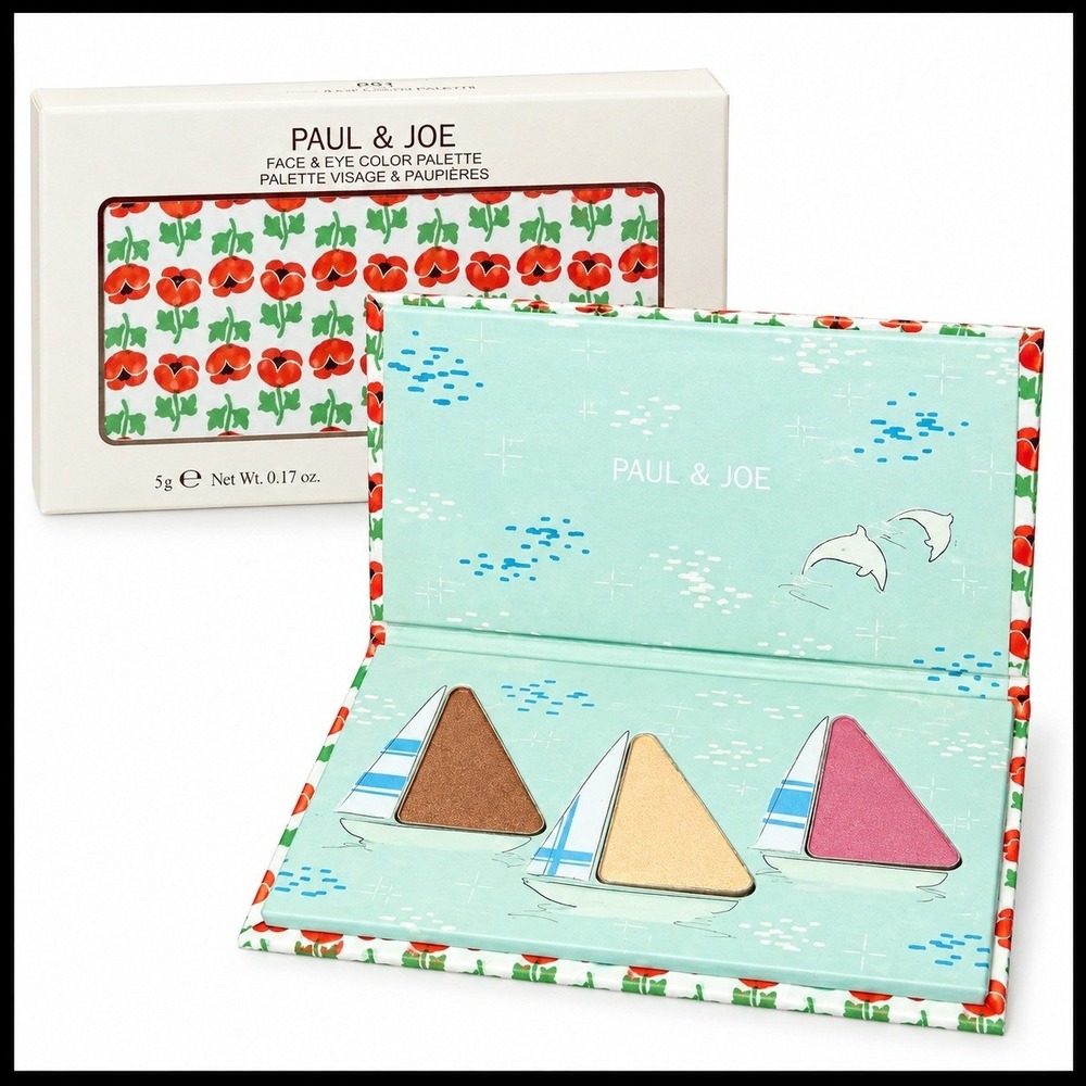 Paul & Joe Face & Eye Color Palette 001 Sunshine & Sand Full sz new in box
